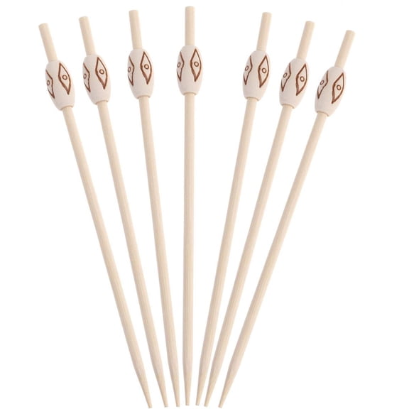 Luxshiny Bamboo Appetizer Picks Food Decoration Simple Design All Ages Ordinary Home Use 50pcs