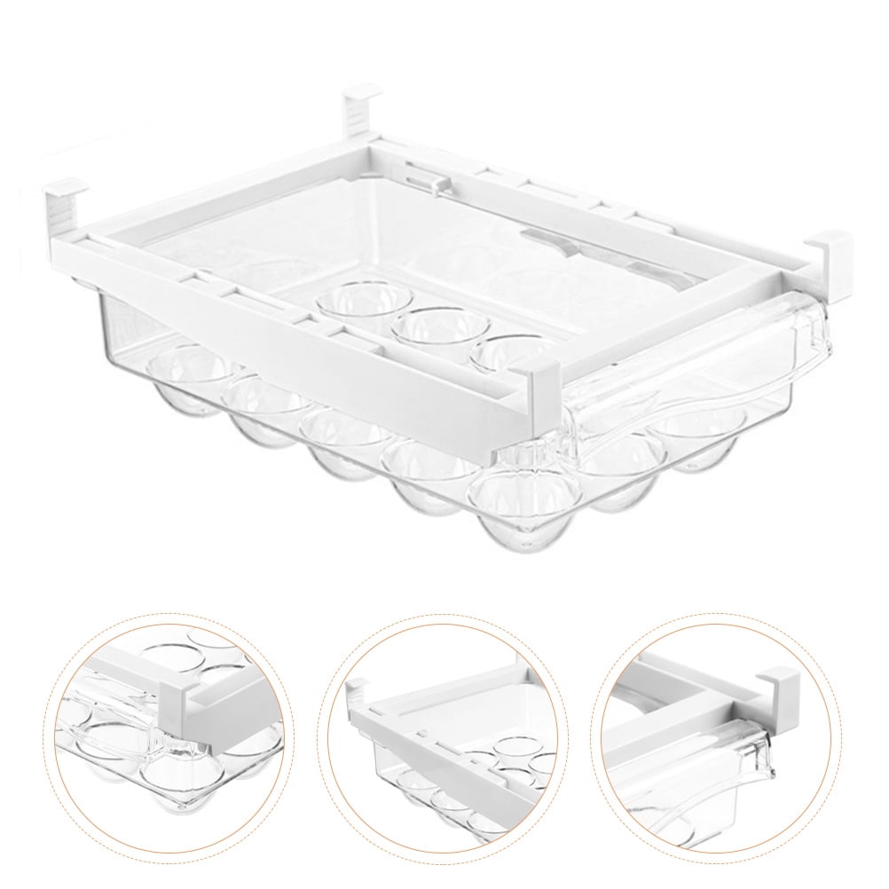 KHBUAB Egg Container for Refrigerator Durable Plastic Storage Box Assorted Color Egg Holder