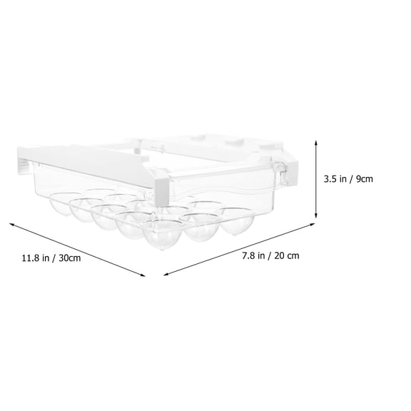 WHAMVOX  Eggs Clear Fridge Organizers and Storage Containers Holder Tray