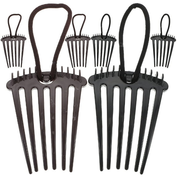 WHAMVOX Elastic Hair Combs 6Pcs for Women Hair Styling Small Size Various Occasions
