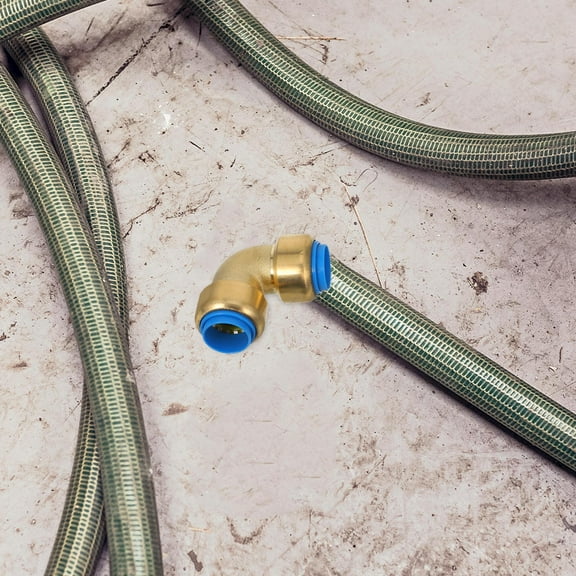 WHAMVOX Elbow 90 Degree Brass Push To Connect Plumbing Fitting Threaded Elbow Copper Pipe Connector Plumbing Adaptors For Copper Pipe
