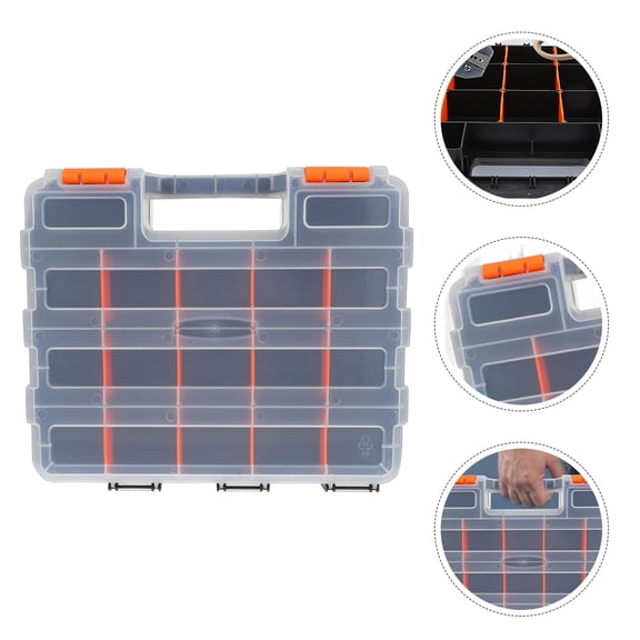 WHAMVOX Electronic Component Box Compartments Storage Case Mini Tool Storage Case for Organize