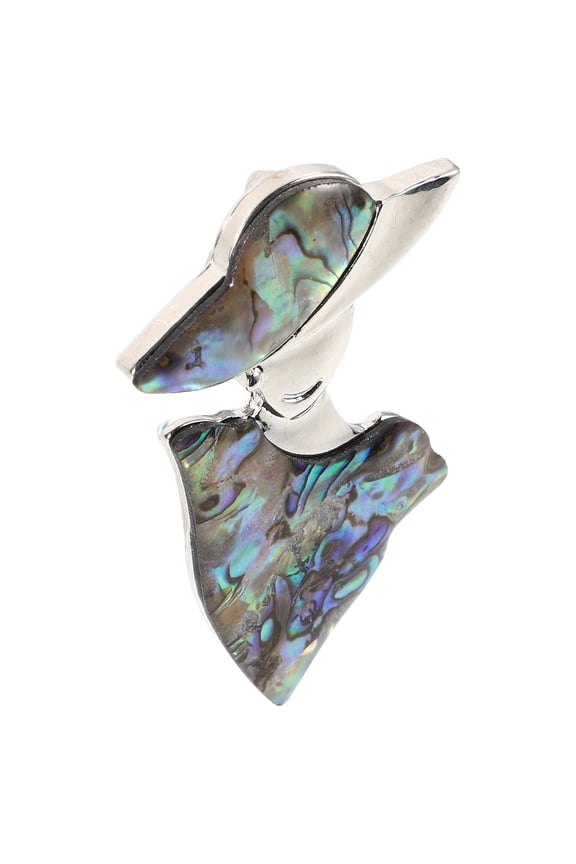 Alloy Seashell Lapel Pin for Suits with Unique Multicolor Design Durable Lightweight Brooch for Coats