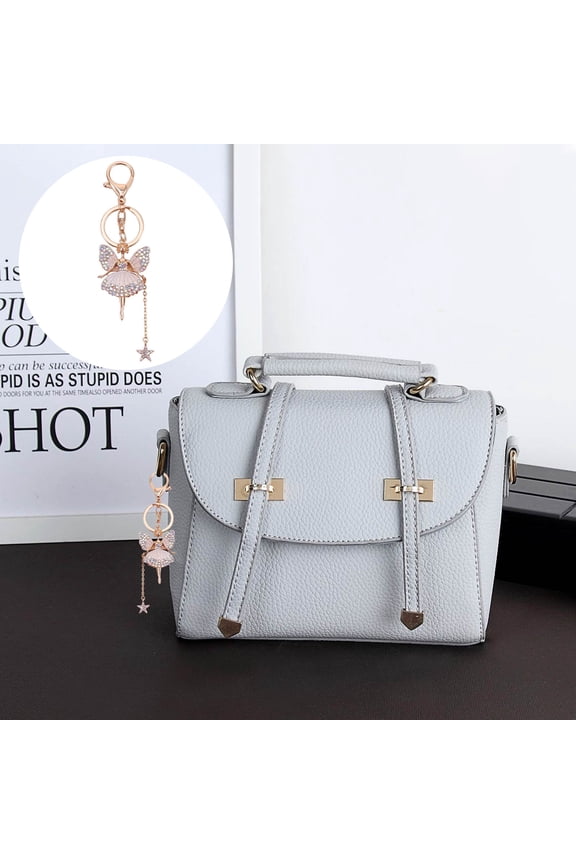 1pc Pendant Purse Keychain Metal Keychain Decoration Flower Fairy for Women
