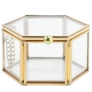 SEWCHICS 1Pcs Storage Box Elegant Flip-top Glass Display for Store Display