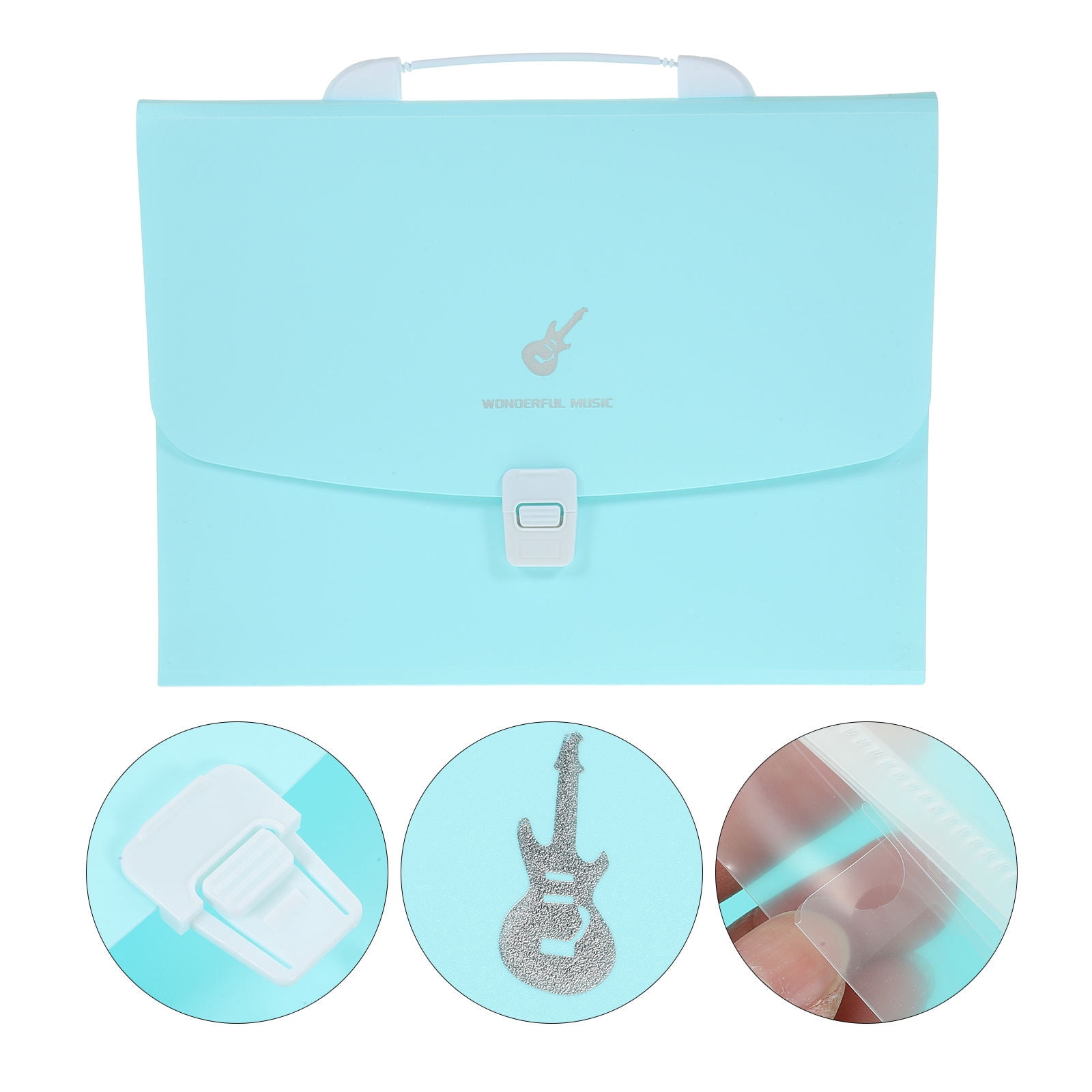 WHAMVOX Expanding Paper File Holder Accordion File Folder Handheld File ...