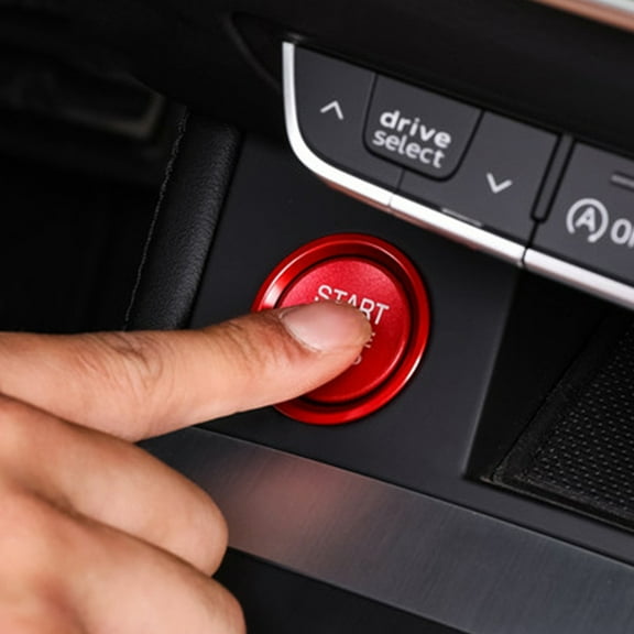 WHAMVOX FRCOLOR 2pcs set Engine Ignition Push Button Cover Compatible with Q5 Q7 A5 A6L