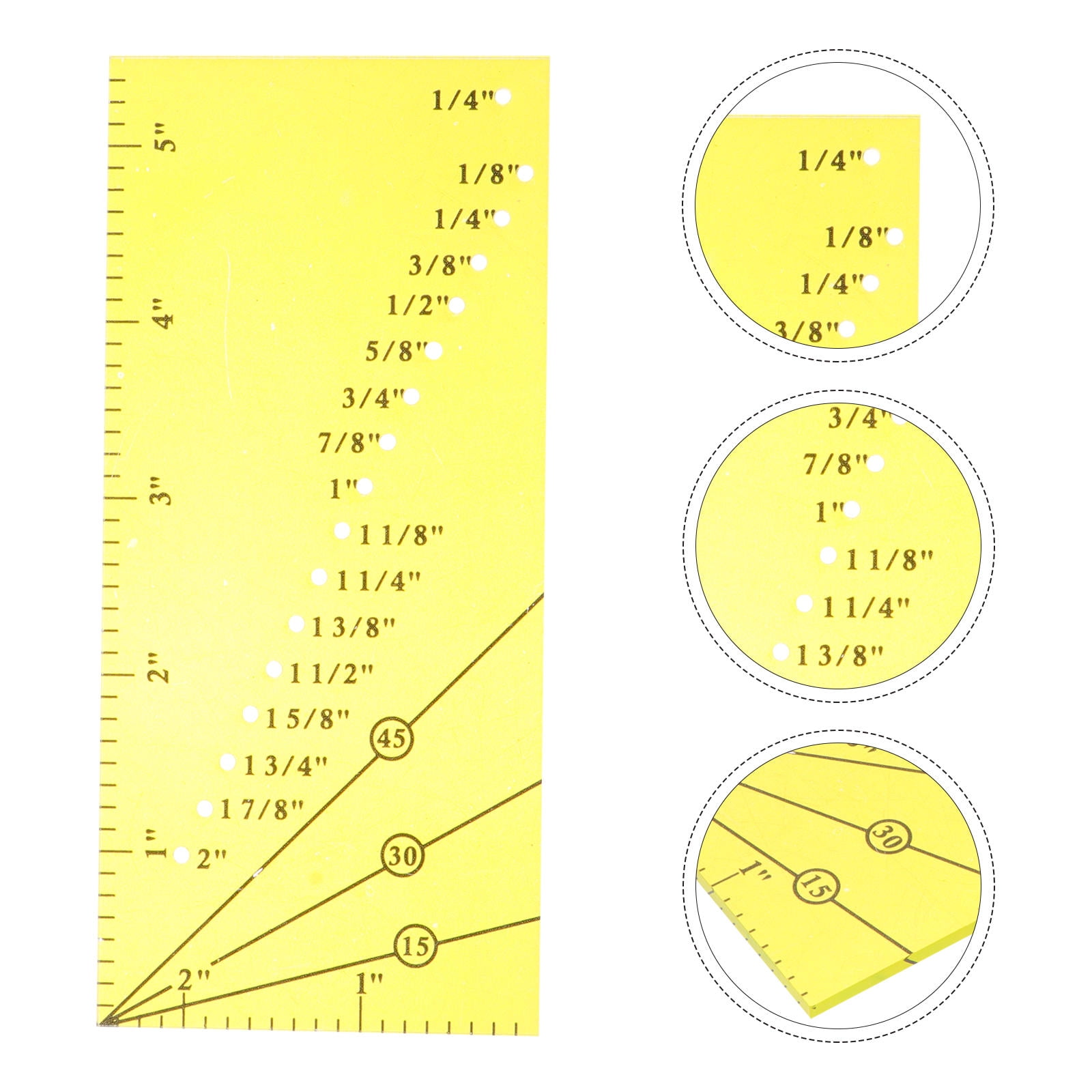 WHAMVOX Fabric Cutting Ruler Sewing Machine Perforated Resistance ...