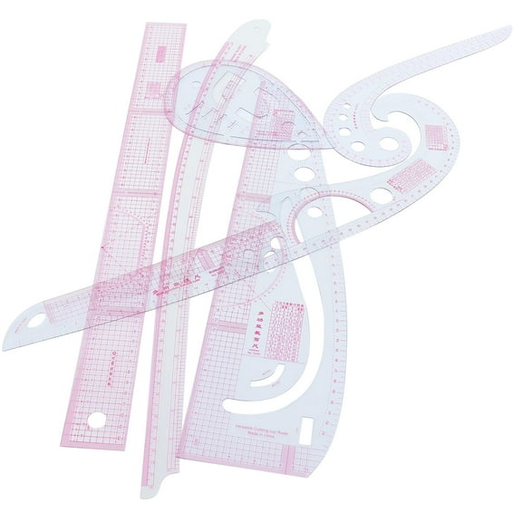 ROMANSENTIAL 1Set Patchwork Ruler for Sewing with Clear Scale and Multifunction Tailor Use