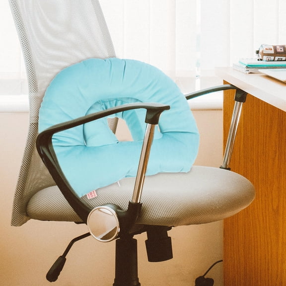 WHAMVOX Face Down Sleeping Pillow Back Cushion for Bed Napping Neck Support Office Sky-blue