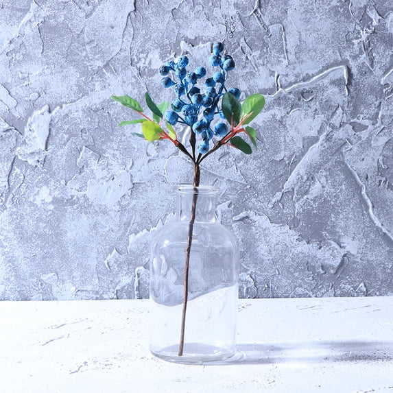 WHAMVOX Fake Berry Simulation Blueberry Realistic Looking Berries 24.00X7.00X5.00CM