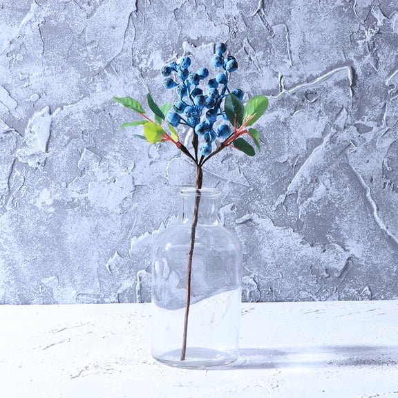 WHAMVOX Fake Berry Simulation Blueberry Realistic Looking Berries 24.00X7.00X5.00CM