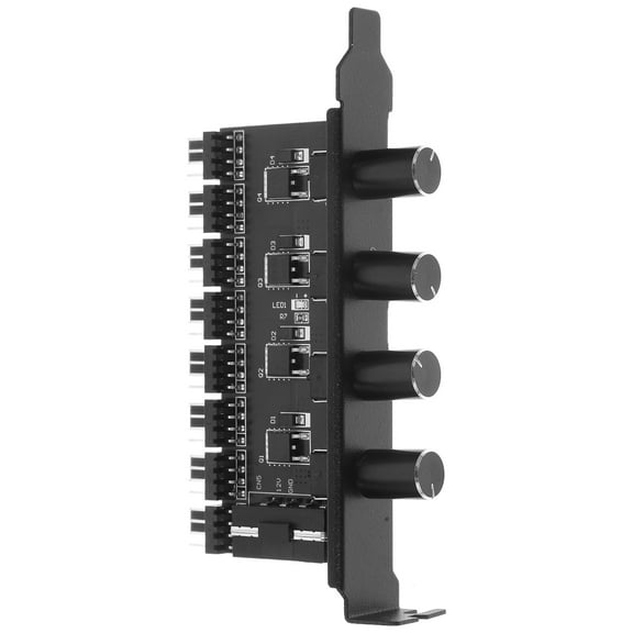 WHAMVOX Fan Hub 4-pin Port Computer Fan Extension Adapter Cooling Fan Hub Splitter Pc Fan Accessory