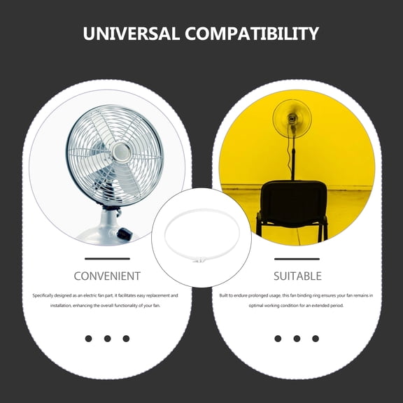 WHAMVOX  Fan Web Hoop PEDESTAL NET BATHROOM REPLACEMENT PARTS RING White