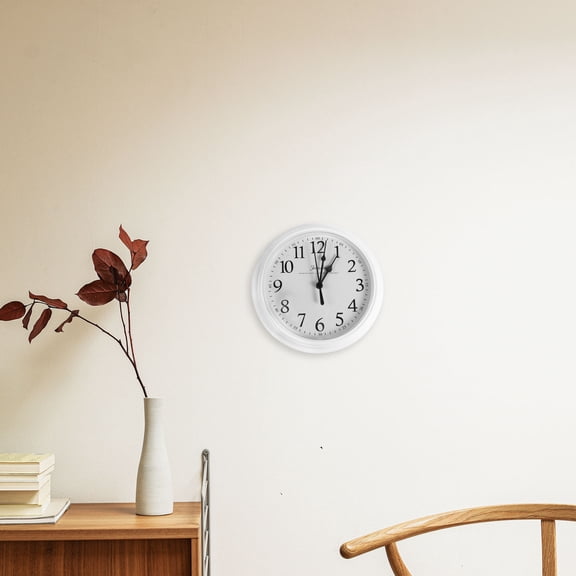 WHAMVOX Farmhouse Clock Wall Hanging Clock Silent Wall Clock Wall Clock Battery Operated Clock Household Mute Clock Wall Clock For Living Room