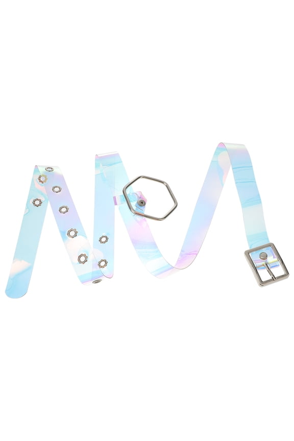 Fashion Women Waist Belt for Decoration with Transparent Plastic Material and QuickRelease Buckle 100CM