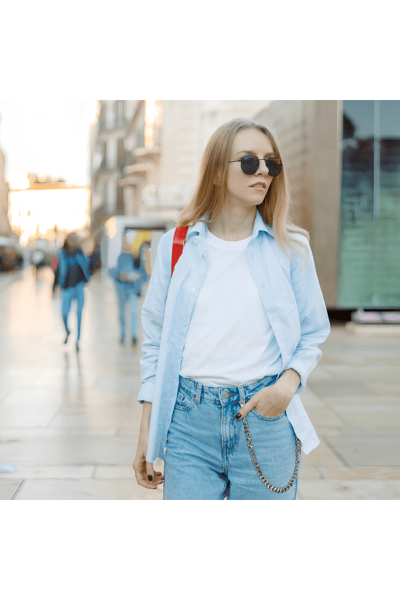 Fashionable Metal Pants Chain for Decoration Silver Color Fits and Keys 1 Piece