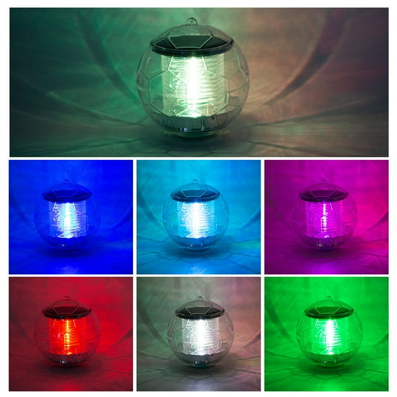 WHAMVOX Feature Pond Waterproof Floating Light Swimming Pool Light 7.8X7.8CM White