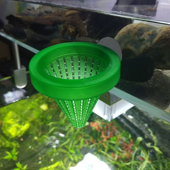 WHAMVOX Feeder with Suction Cup Design for Clear Water Grass Growing and Fish