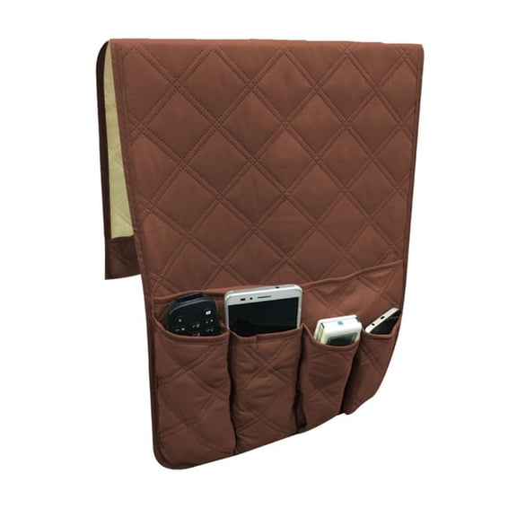 WHAMVOX Felt Fabric Storage Bag for Bedside Sofa with Large Capacity and Convenient Mesh 12.5x8.5x3.5 Inches