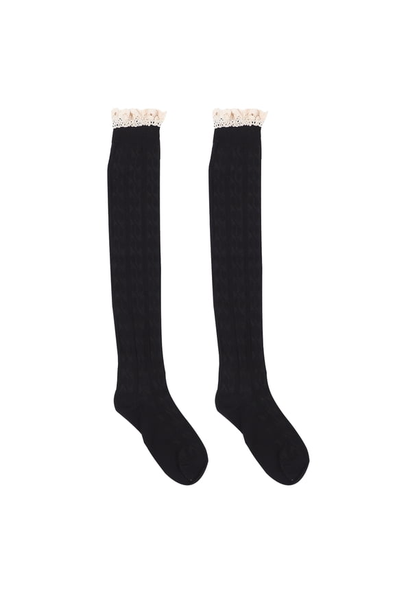Cotton Women Socks Thighs High Socks Japanese -resistant 1 Pair Party
