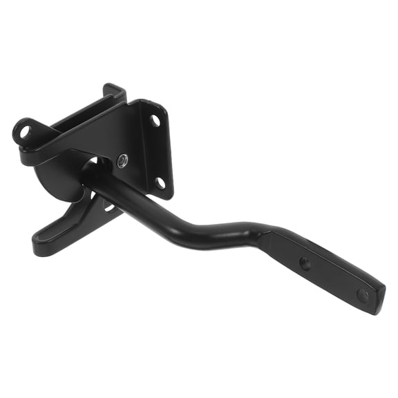 WHAMVOX Fence Gate Latch with Spring Loaded Mechanism Carbon Steel Door Latch for Outdoor Gates Heavy Duty Lock and Hinge Accessory