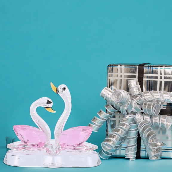 WHAMVOX Figurine Wonderful Visual Effect Swan Decoration Eye-catching Sculpture Lovers