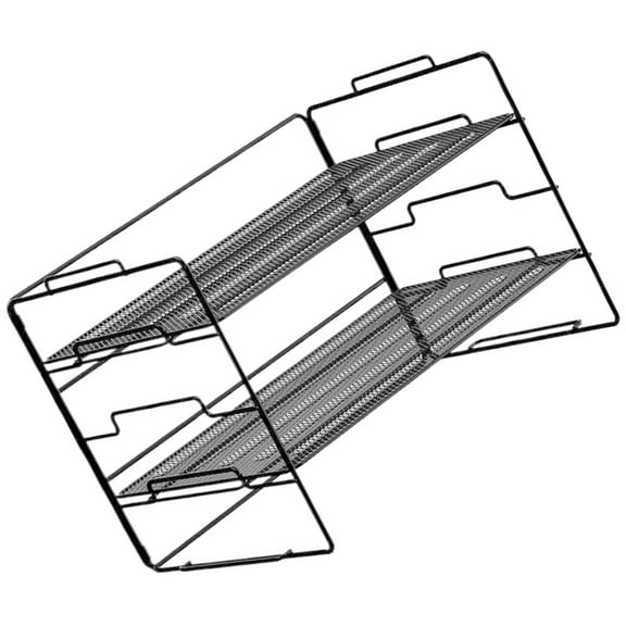 WHAMVOX File Organizer Wall Hanging Vertical Desktop Office Work Black