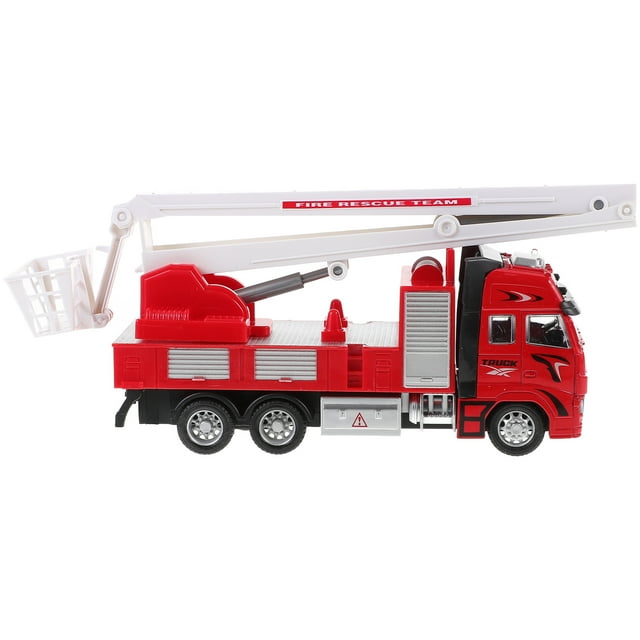 WHAMVOX Fire Fighting Truck Emergency Vehicle Fire Truck Model Toy Kids Pull-back Vehicle Model