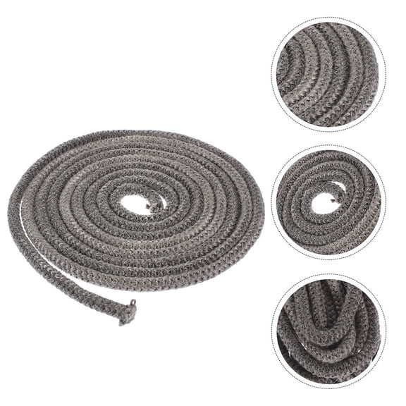 WHAMVOX Fire Rope for Wood Burning Stove Replacement Fireplace Tape Seal Grey