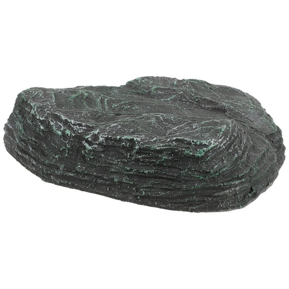 SEWCHICS Fish Tank Landscape Stone Statue Resin Stone Decor Black 1Set