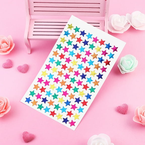 WHAMVOX Five-pointed Star Sticker Child Stickers for Children Student