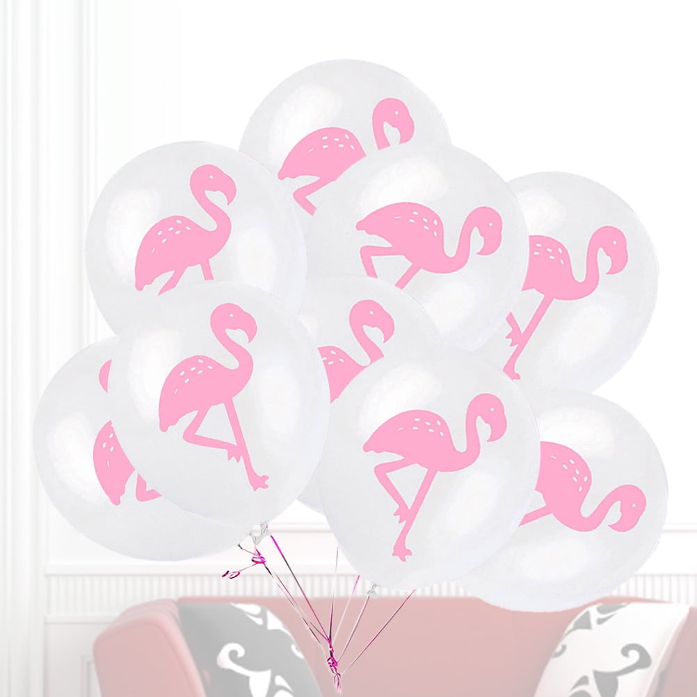 WHAMVOX Flamingo Print Latex Balloon for Party Decoration Multi Color 12 inch
