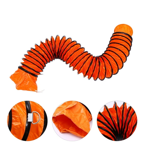 WHAMVOX Flex Telescopic Ventilation Duct Extendable Vent Pipe 500.00X20.00X0.40CM Orange