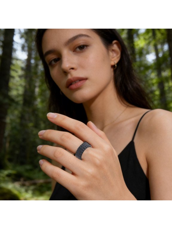 Silicone Sports Ring Black Comfortable for Safe Wear Any Profession
