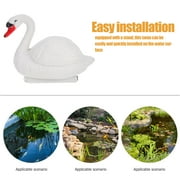 KHBUAB White Swan Garden Decoration Floating Figurine for Pond and Outdoor Use