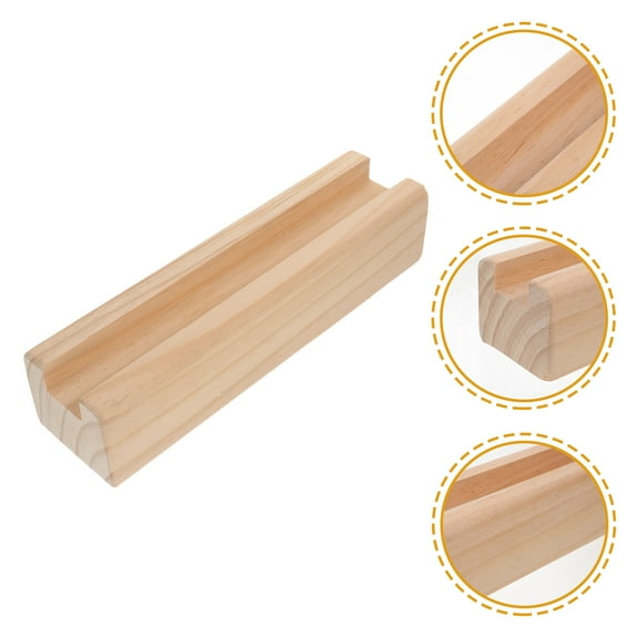 WHAMVOX Floor Mirror Stand Wooden Mirror Holder Full Length Mirror Support Base Standing Mirror Stand