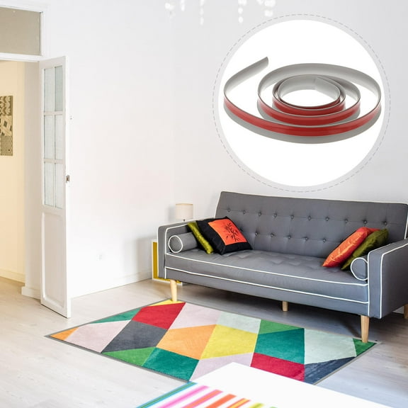 LITINKIMI Floor Trim Strip 1Set 78.7x1.4x0.3In Grey Pvc