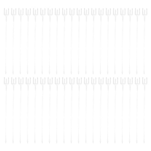 YSNOOWE Clear Flower Floral Picks For Wedding Birthday Graduation 100Pcs 12.2X1X0.1In