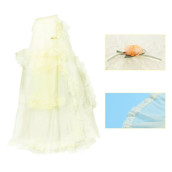 WHAMVOX Flower Pattern Piano Cover European Style Romantic Jacquard Lace Piano Covers (Beige)