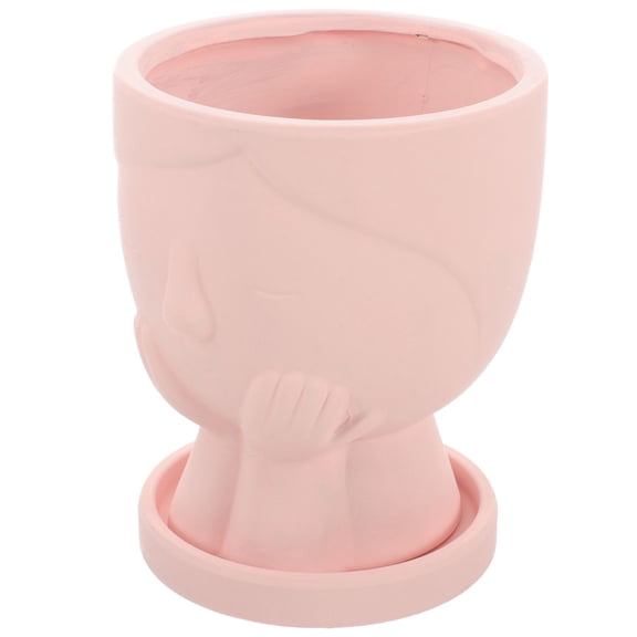 WHAMVOX Flower Pots Ceramic Portrait Flowerpot Nordic Style Decorative Office