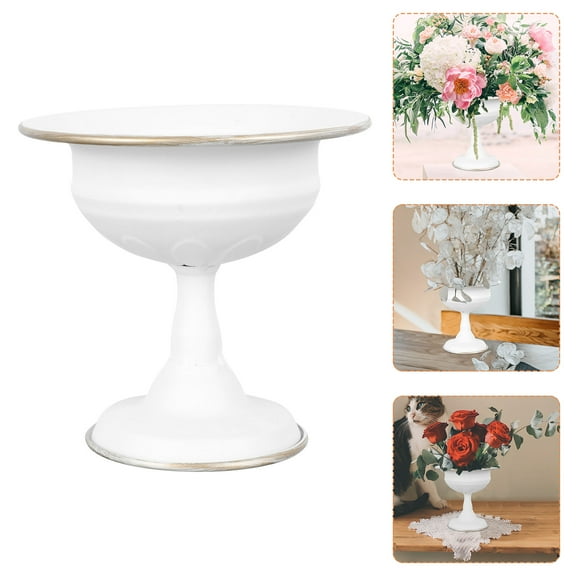 WHAMVOX European Style Iron Flower Pot Gold Gardening Tool Wedding Celebration 1Set 5.2In