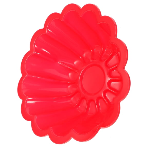 ROMANSENTIAL Red Silicone Flower Shape Mold for Baking Flexible Reusable Fondant and Mousse Cake Decoration