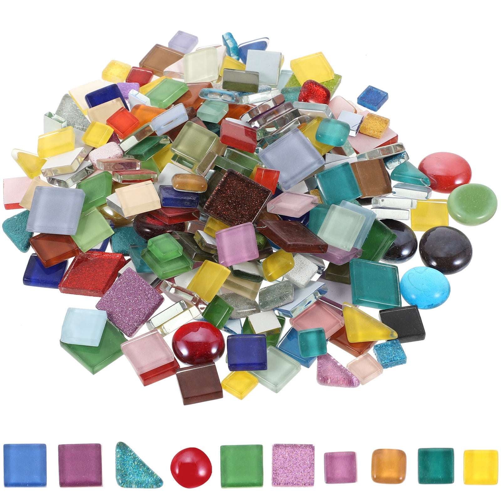 WHAMVOX  Flowerpot DIY Mosaic Tile Stones Tiles for Crafts Bulk Self