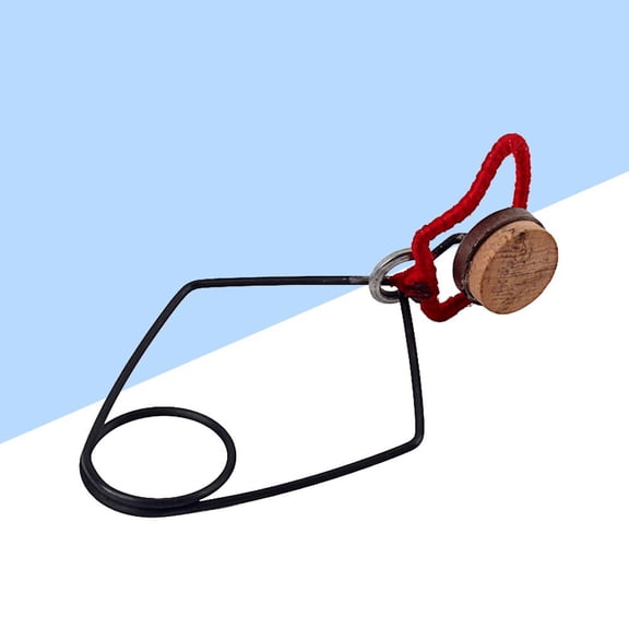 WHAMVOX Flute Repair Tool with Button Key Pad Indentation Clip for Flute Players Made of Durable Metal Dark Brown Lightweight Easy to Use