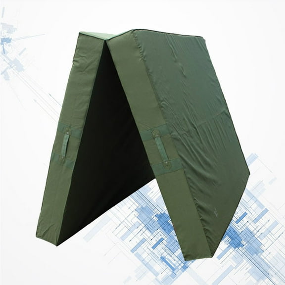 WHAMVOX Foldable Exercise Floor Mat Thicken Elastic Exercise Pad Dance Yoga Gymnastics Training Mat for Home Judo Pilates Gym(Green)