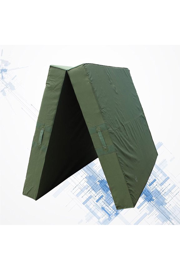 Foldable Exercise Floor Mat Thicken Elastic Exercise Pad Dance Yoga Gymnastics Training Mat for Home Judo Pilates Gym(Green)