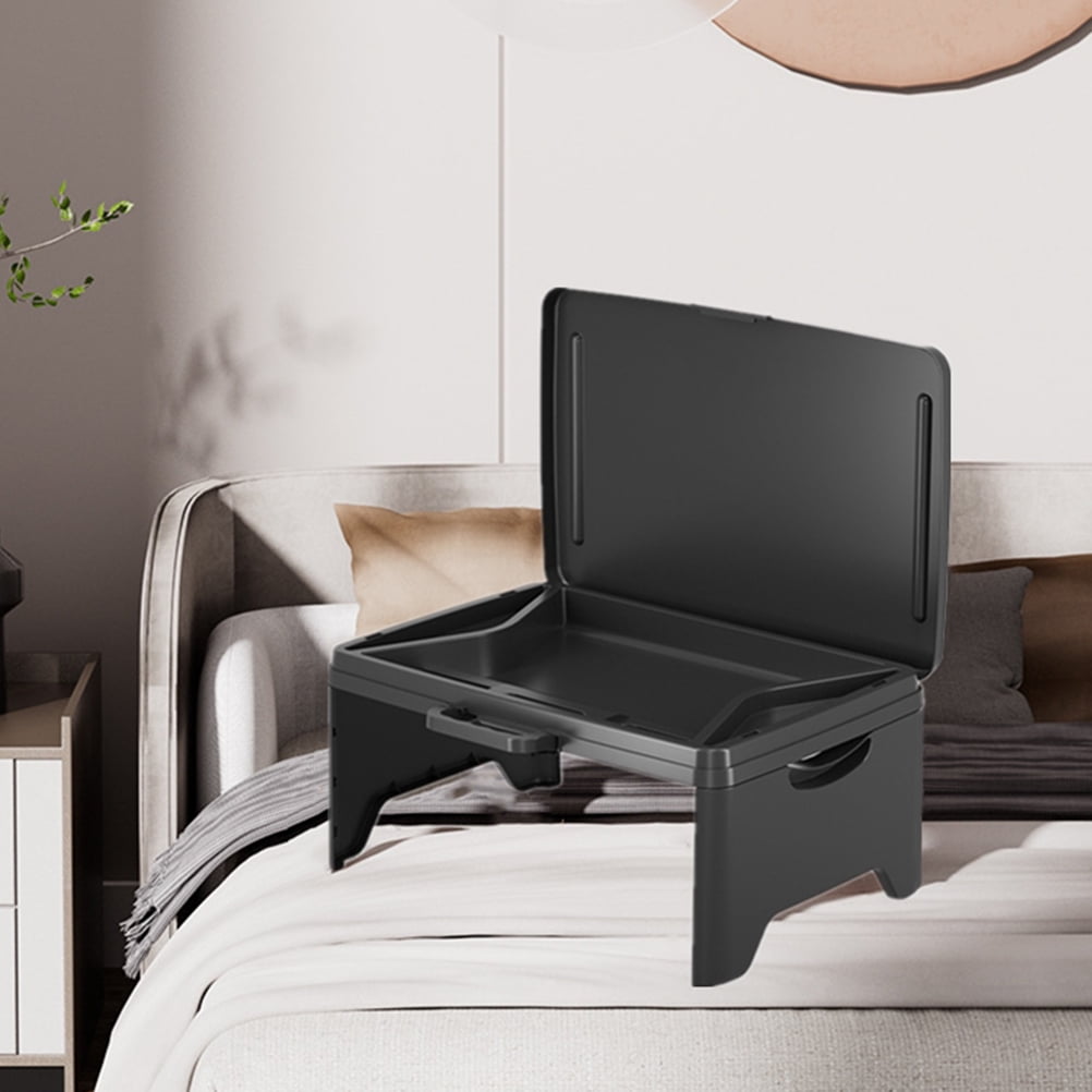 SEWCHICS Portable Folding Lap Desk Black 1Pcs 17.7X11.8X8.1In