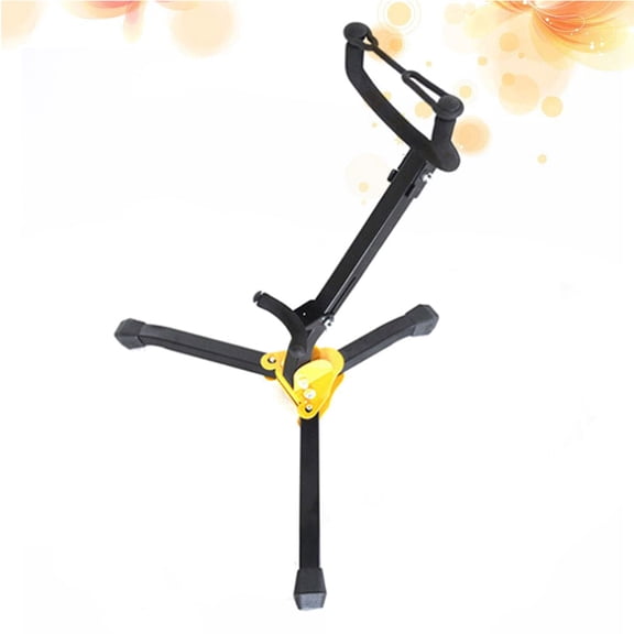 KHBUAB Black Saxophone Bracket for Musical Instruments Foldable Holder with Strong Triangular Support