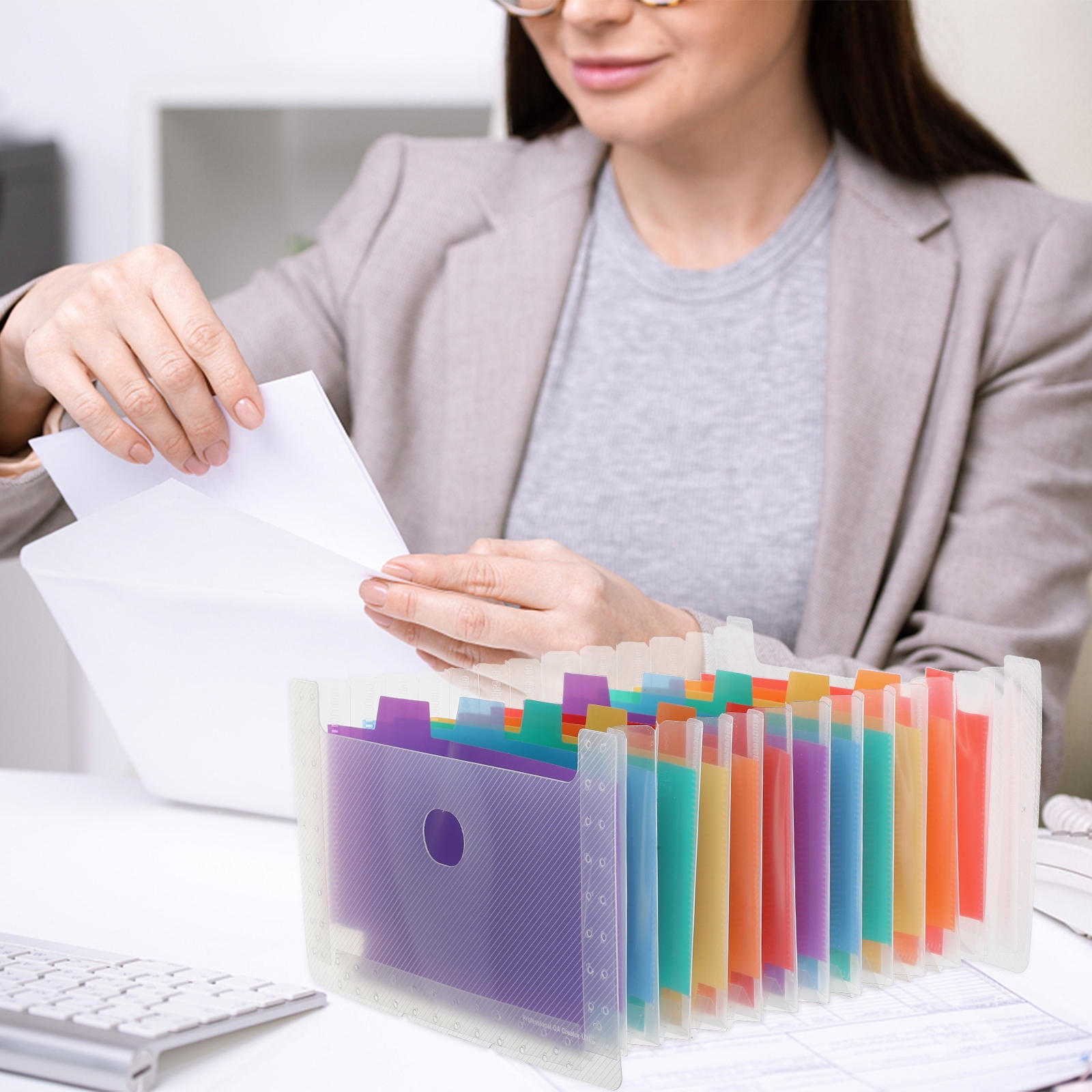 COMPUKAS Folders Multi-Colored Interior 1Pack 6.7X4.3In - Walmart.com